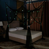 OctoRose Glow in The Dark 4 Post Star Bed Canopy Mosquito Net Fits Full, Queen, King and Calking.76"x86"x96"