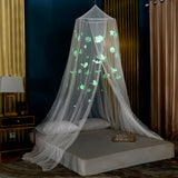 OctoRose Glow in The Dark Halloween Ghost Bed Canopy Mosquito Net Fits Crib, Twin, Full, Queen, King and Calking. 23"x98"x472"