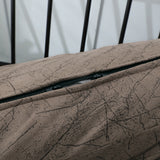 OctoRose Heavy Duty Full Size 3 Side Zipper Upholstery Velvet Bushes Futon Cover  Sofa Bed Mattress Protector