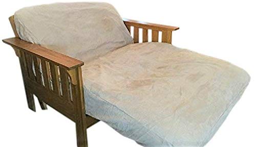 OctoRose Heavy Duty Twin Size Custom Made Twin Size 3 Side Zipper Micro Suede Futon Cover, Sofa Bed Mattress Protector, More Colors are Available
