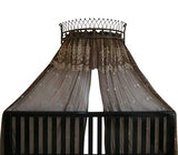 Metal Iron Wall Teester Bed Canopy Drapery Crown Hardware Over bed or Window