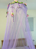 OctoRose Flower Top Around Bed Canopy Mosquito Net for Bed, Dressing Room, Out Door Events