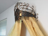 Metal Wall Teester Bed Canopy Drapery Bed Crown Hardware Sculpture