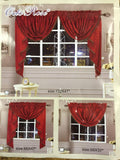 OctoRose Royalty Organza Window Curtain Panel, Window Curtain Set (118x84")