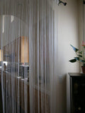 40x110"  Fringe Fashion String Curtain with Faux Pearl for windows, wall decor door divider and party event