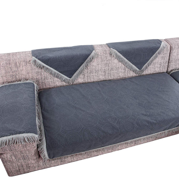 Upholstery Flocking Grey  Color Sofa couch Sofa Sleeper Cover with Anti-slip backing (TM) and buckle (TM) tight