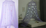 OctoRose Glow in The Dark Butterfly  Bed Canopy Mosquito Net Fits Crib,Twin, Full, Queen, King and Calking. 23"x98"x472"