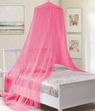 OctoRose Round Hoop Bed Canopy Mosquito Net in Large Size Elegant Curtains Screen Netting fit Crib Twin, Full, Queen, King or Cal king size bed
