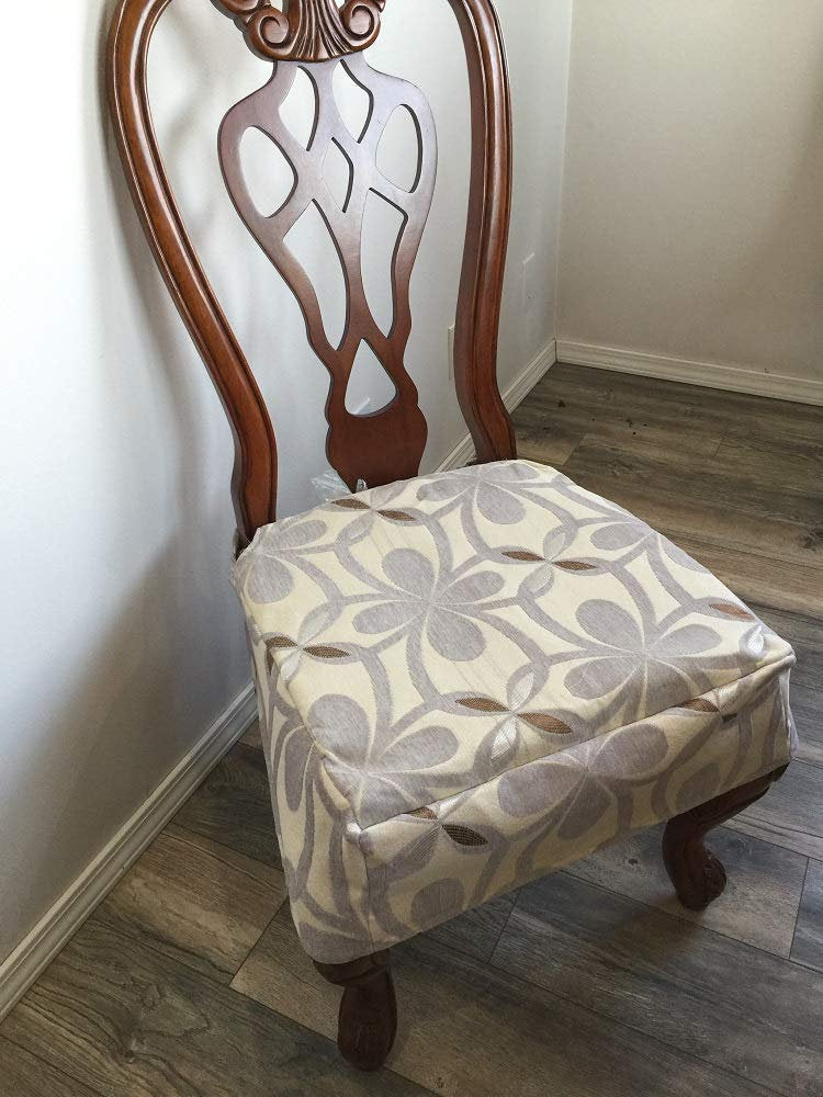 OctoRose Set of Two Made to fit Any Dining Chairs with The arms or Without The arms Upholstery Material Chair Cover Chair Seat Cover, Dinning Chair with arms slipcover.