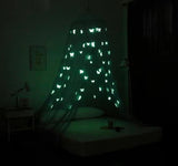 OctoRose Glow in The Dark Butterfly  Bed Canopy Mosquito Net Fits Crib,Twin, Full, Queen, King and Calking. 23"x98"x472"