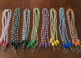 OctoRose Set of 2 Beads Tiebacks for Window Curtain Drapes, Bed Canopy, or Home Decor