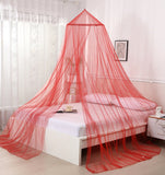 OctoRose Round Hoop Bed Canopy Mosquito Net in Large Size Elegant Curtains Screen Netting fit Crib Twin, Full, Queen, King or Cal king size bed