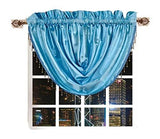 OctoRose  5 pcs Royalty Custom Waterfall Window Valance and Swags & Tails Fit Max Wide Upto 150" Window