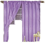 OctoRose Royalty Organza Window Curtain Panel, Window Curtain Set (118x84")