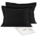 OctoRose Queen Size Set of 2 Zipper Enclosure Super Strong and Durable Pillow Case/Protector/Cover/Pillowcase Silky Satin Less Wrinkle Smooth Feeling