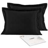 OctoRose King Size Set of 2 Zipper Enclosure Super Strong and Durable Pillow Case/Protector/Cover/Pillowcase Silky Satin Less Wrinkle Smooth Feeling