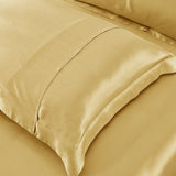OctoRose King Size Set of 2 Zipper Enclosure Super Strong and Durable Pillow Case/Protector/Cover/Pillowcase Silky Satin Less Wrinkle Smooth Feeling