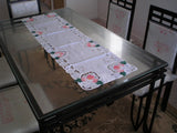 OctoRose Handmade Batten lace with embroidery table runner or Placemats (14x20"-S2)