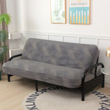 OctoRose Heavy Duty Full Size 3 Side Zipper Upholstery Super Soft Velvet Geometry Grey Futon Cover  Sofa Bed Mattress Protector