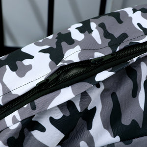 OctoRose Oxford Camo Grey 3 Side Zipper Futon Cover  Sofa Bed Mattress Protector Slipcover