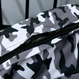 OctoRose Oxford Camo Grey 3 Side Zipper Futon Cover  Sofa Bed Mattress Protector Slipcover