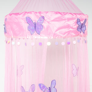 OctoRose Round Hoop Butterfly Bed Canopy Mosquito Net in Large Size Elegant Curtains Screen Netting fit All Size Bed.