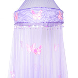 OctoRose Round Hoop Butterfly Bed Canopy Mosquito Net in Large Size Elegant Curtains Screen Netting fit All Size Bed.