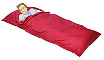 OctoRose  Silky Satin Cocoon Sack Sleep Bag Sheet for Travel Hotel Sleep Over Camping Sleep Bag Inner Protector and Flat Sheet Alternative
