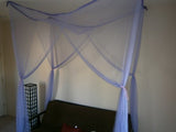 4 Poster Bed Canopy Netting Functional Mosquito Net For Twin Size Bed