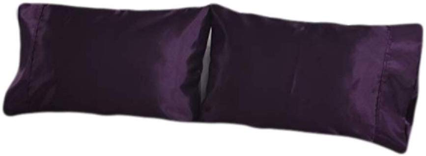 OctoRose Royalty Queen Size Set of 2 Super Strong and Durable Pillow Case/Protector/Cover Silky Satin Less Wrinkle Smooth Feeling