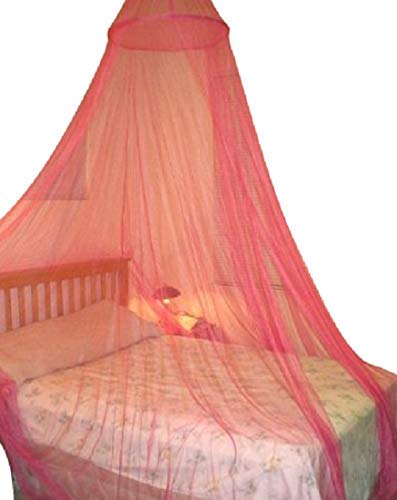 OctoRose Round Hoop Bed Canopy Mosquito Net in Large Size Elegant Curtains Screen Netting fit All Size Bed