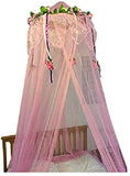 OctoRose Flower Top Around Bed Canopy Mosquito Net for Bed, Dressing Room, Out Door Events