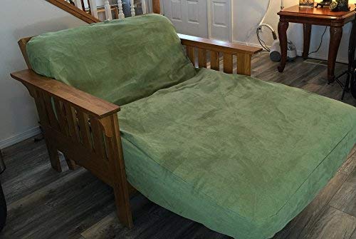 OctoRose Heavy Duty Twin Size Custom Made Twin Size 3 Side Zipper Micro Suede Futon Cover, Sofa Bed Mattress Protector,  More Colors are Available