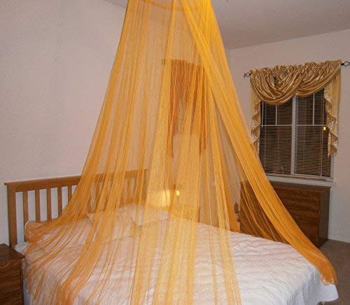 OctoRose Round Hoop Bed Canopy Mosquito Net in Large Size Elegant Curtains Screen Netting fit All Size Bed