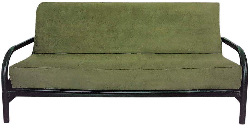 OctoRose Heavy Duty Full Size Custom Made Full Size Micro Suede  3 Side Zipper Futon Cover (No frame and mattress included) , Sofa Bed Mattress Protector over 10 color available