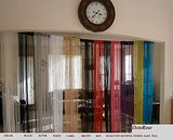 40x110"  Fringe Fashion String Curtain with Faux Pearl for windows, wall decor door divider and party event