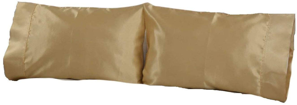 OctoRose Royalty Queen Size Set of 2 Super Strong and Durable Pillow Case/Protector/Cover Silky Satin Less Wrinkle Smooth Feeling