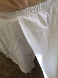 OctoRose King / Cal King 100% Thick Cotton Material with Hand Crochet Lace Easy Fit Bed Skirt Dust Ruffle