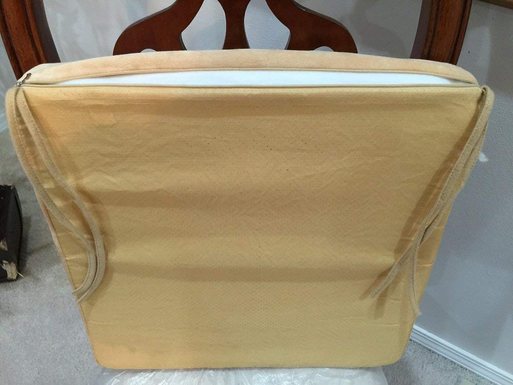 2 Pack Chair pads , deer printed, sponge inner, linen surface, LARGE sizes 18x18"