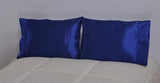 King Size Silky Satin Pillowcases Pillow Case High Quality Material One Side Open With Hem  2 Packs