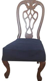 OctoRose Classic Micro Suede Set of 2 Chair Covers Chair Seat Covers  Chair Protector