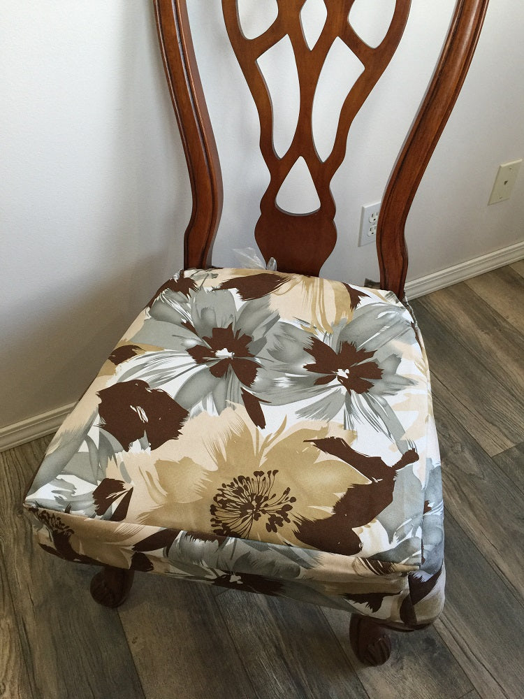 OctoRose Set of Two Made to fit Any Dining Chairs with The arms or Without The arms Upholstery Material Chair Cover Chair Seat Cover, Dinning Chair with arms slipcover.