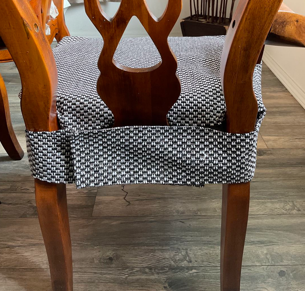 OctoRose Set of Two Made to fit Any Dining Chairs with The arms or Without The arms Upholstery Material Chair Cover Chair Seat Cover, Dinning Chair with arms slipcover.
