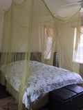 OctoRose 4 Poster Mosquito NET, Four Post Bed Canopy Elegant Screen Netting Canopy Curtains, Full Queen King