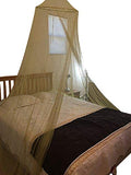 OctoRose Round Hoop Bed Canopy Mosquito Net in Large Size Elegant Curtains Screen Netting fit All Size Bed