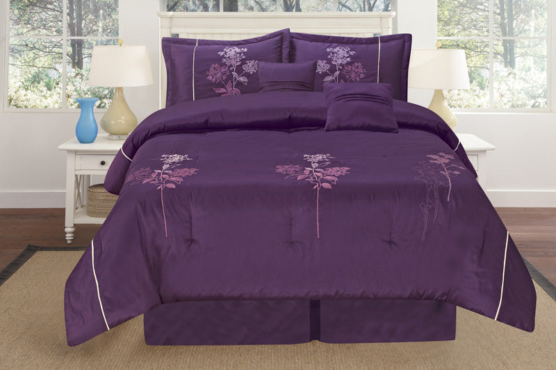 OctoRose 3pcs Brand New Luxurious Bamboo nod Material with Embroidery Duvet Cover Set