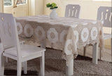 OctoRose 100% Cotton Crocheted Lace Tablecloth Gorgeous Wedding / Party Tablecloth Vintage Dining Kitchen 70x90", 70x108", 70x120", 70x144"