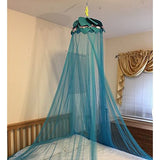 OctoRose Lotus Leaf Top Bed Canopy Mosquito Net for Bed Dressing Room Out Door Events