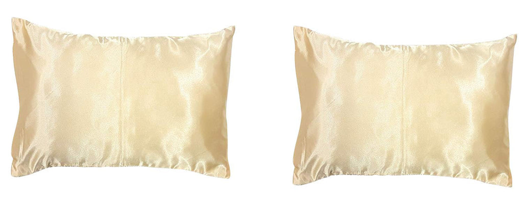 OctoRose 2 Packs Toddler Travel Pillow Case Pillowcases Quality Satin, Side Zipper Enclosure