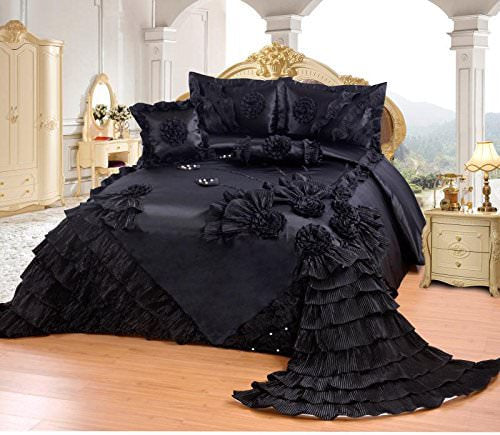 OctoRose Royalty Oversize Wedding Bedding Bedspread Comforter Quilts Set
